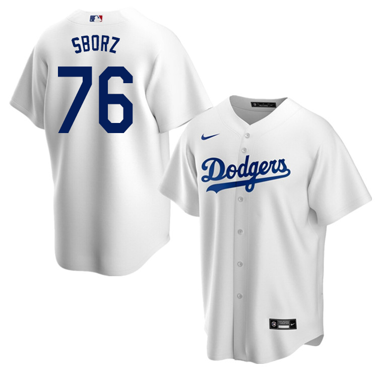 Nike Men #76 Josh Sborz Los Angeles Dodgers Baseball Jerseys Sale-White